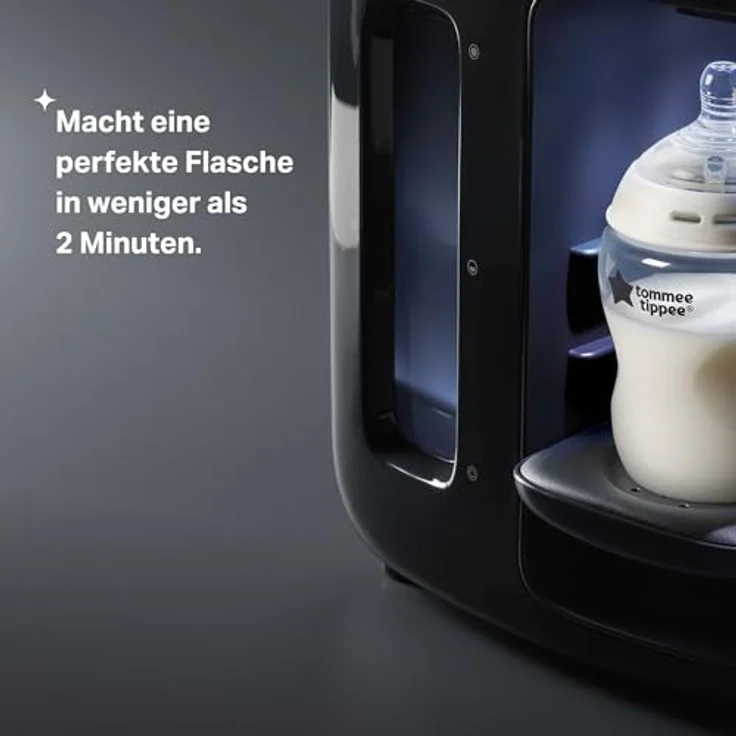 Tommee Tippee Perfect Prep Day & Night, Flaschenzubereiter mit digitalem Display und verstellbarer Lautstärke, schwarz – Bild 4