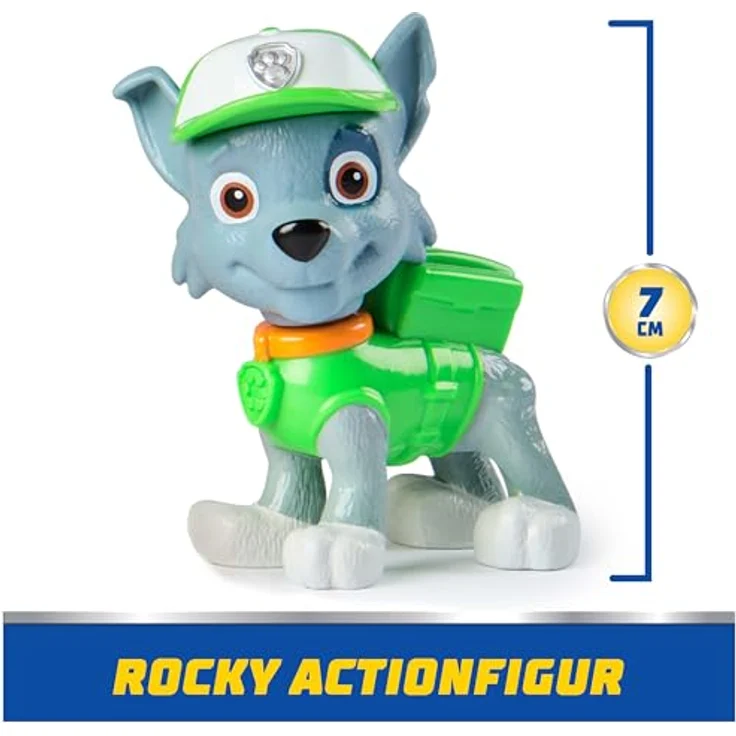 Spin Master PAW Patrol Spielzeug-Auto Rocky, Recycling-Truck mit enthaltenem Rocky-Figur, aus recyceltem Kunststoff – Bild 3