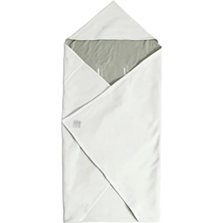 Kaiser Einschlagdecke Sunny Wrap Summer, 85 x 85 cm, für Babyschalen, atmungsaktives Musselin-Frottee, Vanille Ice