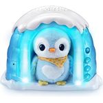 VTech Baby 2-in-1 Sternenlicht-Pinguin – Kuschelige Spieluhr-Einschlafhilfe mit Licht-Projektor und Einschlaf-Musik, blau