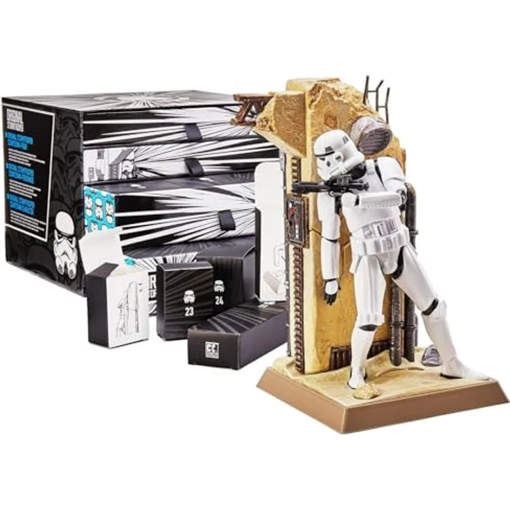 CC Countdown Characters Original Stormtrooper Sammlerfigur - Zusammenbaubare Charakterstatue mit 24 Teilen - Offizielle Stormtrooper Merchandise in verschiedenen Universen - Lebhafte, detaillierte Designs - Perfektes Geschenk für Sammler & Fans – Bild 1