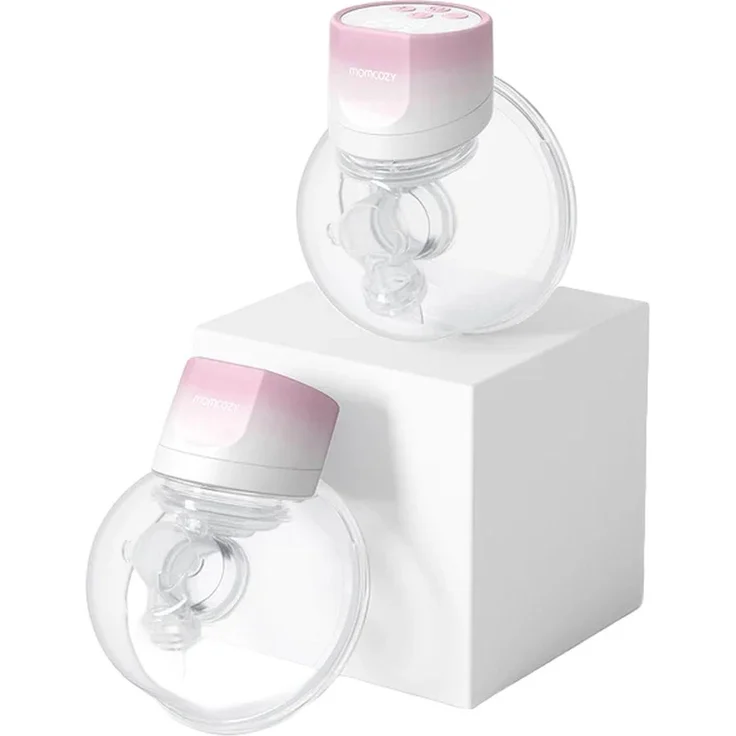Momcozy S12 Pro, Doppelte tragbare Milchpumpe mit anpassbarer Saugstärke und flüsterleisem Betrieb