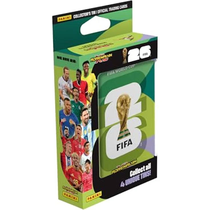 Panini FIFA World Cup 2026 Adrenalyn XL Trading Cards Pocket Tin, Metallbox mit 5 Packs und 4 limitierten Sammelkarten – Bild 4