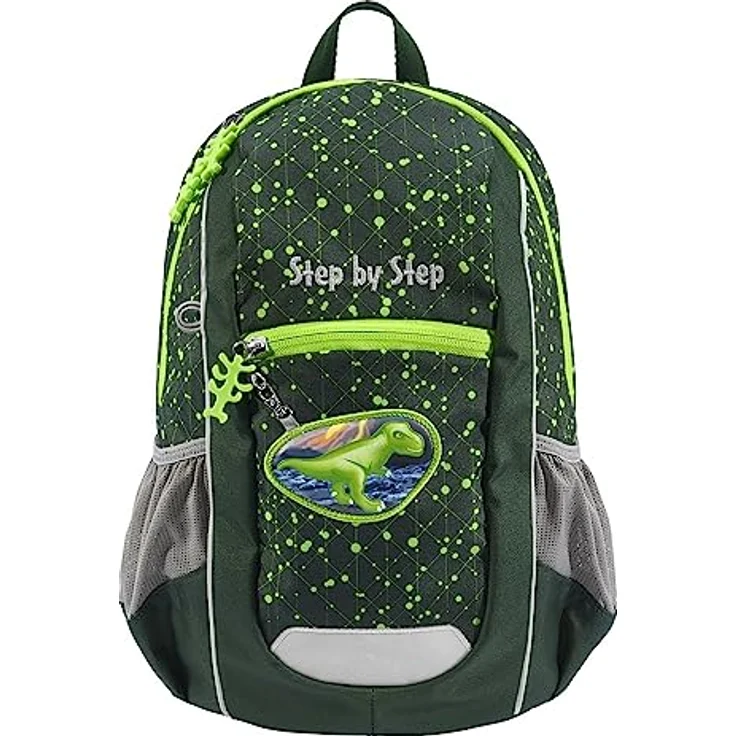 Step by Step Rucksack-Set KIGA Maxi „Dino Nilo“, Ergonomischer Mini-Rucksack mit separatem Innenfach, ab 3 Jahren, 10 l, grün – Bild 2