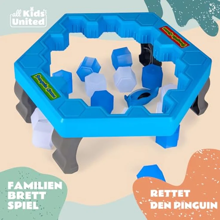 all Kids United® Rettet den Pinguin actiongeladenes Familien-Brettspiel Gesellschaftsspiel für Kinder ab 3 Jahren und Erwachsene – Bild 4