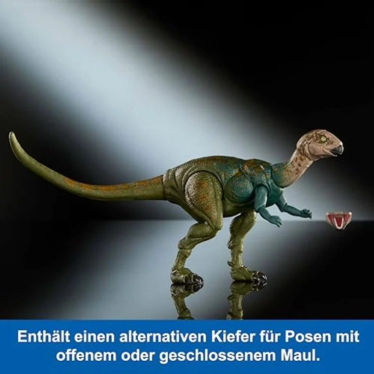 Mattel Jurassic World Dryosaurus Sammelfigur, 23 cm mit 17 Bewegungspunkten und austauschbarem Kiefer – Bild 2