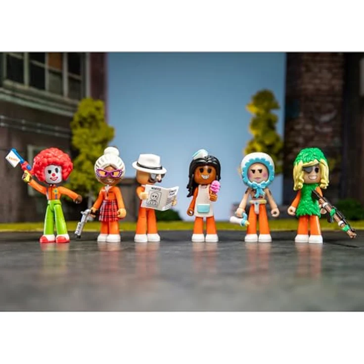 Jazwares Roblox Jailbreak Figuren-Set, 6 bewegliche Actionfiguren mit Zubehör und Spielcode - CRS0059 – Bild 9