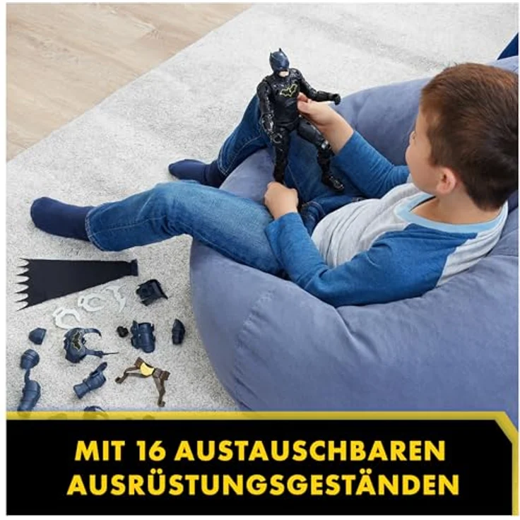 Spin Master Batman Adventures Action-Figur, 30 cm - mit 16 Ausrüstungsgegenständen und voll beweglich für spannende Abenteuer und actionreiche Stunts, Spielzeug für Kinder ab 3 Jahren – Bild 4