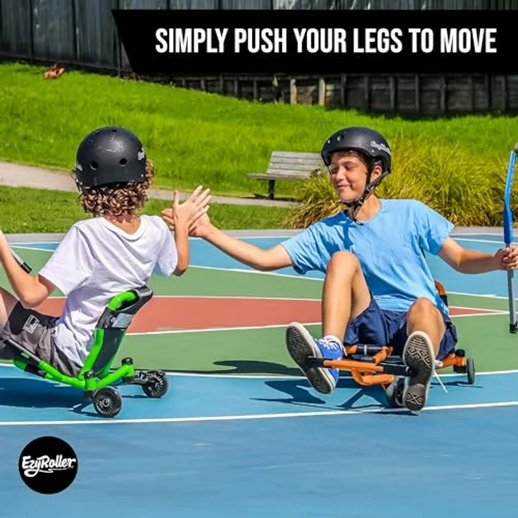 EzyRoller Drifter X Trike Dreirad Drift Kinderfahrzeug Spielgeräte für draußen Dreirad Kinder Dreiradscooter 4 - 14 Jahre orange - Preisvergleich – Bild 5