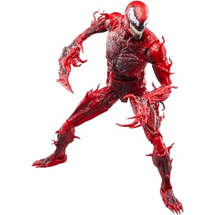 Marvel Legends Series Carnage, Deluxe Action-Figur mit 6 Zubehörteilen, 15 cm, Rot – Bild 3