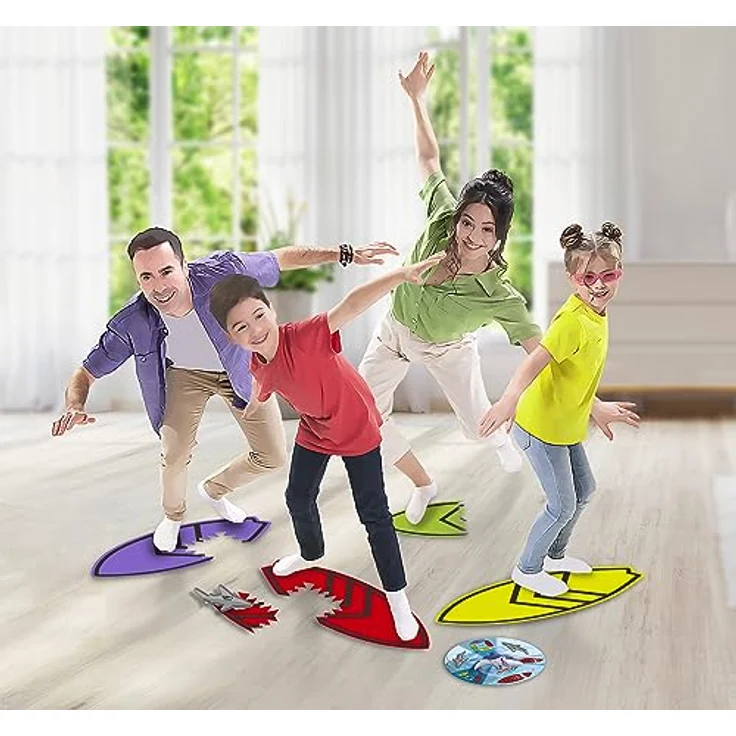 Lansay Familienspiel 75190, Dynamisches Actionspiel mit mehrfarbigen Surfbrettern, für 2 bis 4 Spieler, ab 6 Jahren – Bild 3