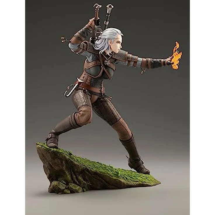 Kotobukiya - "The Witcher" Figur – Geralt Bishoujo, 26 cm, detaillierte Rüstung und dynamische Pose – Bild 3