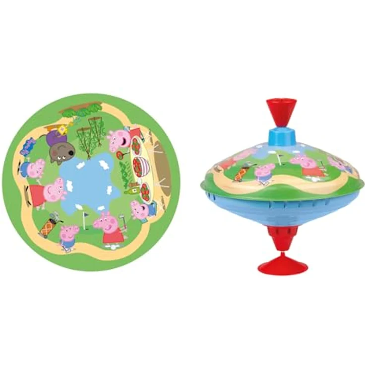 LENA® Brummkreisel Peppa Pig, 19 cm, fördert motorische Fähigkeiten, für Kinder ab 18 Monaten – Bild 2