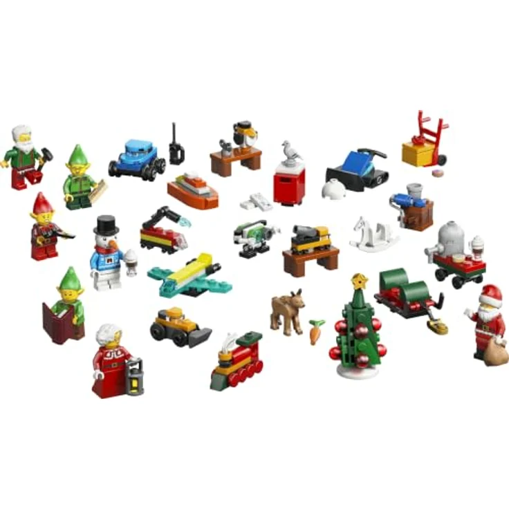 LEGO City Advent Calendar 2026, weihnachtliches Countdown-Set mit 24 Überraschungen, inkl. Weihnachtsmann und Figuren, 252 Steine, für Kinder ab 5+ – Bild 7