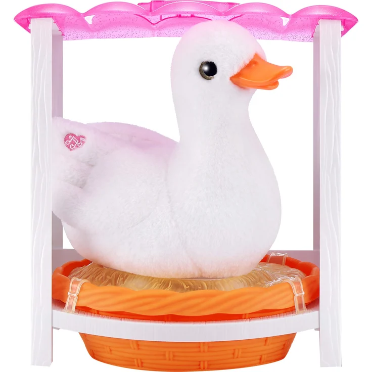 ZURU Kuscheltier Pets Alive - Mama Duck Surprise, Interaktives Spielzeug mit Überraschungen, gelb – Bild 1