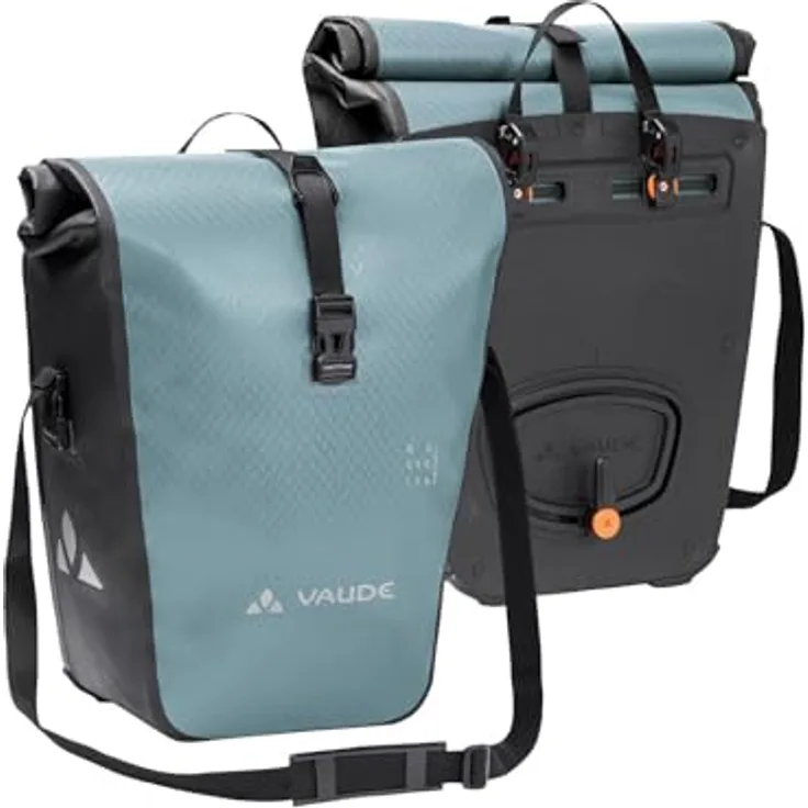 Vaude Aqua Back, Gepäckträgertasche (48 l) mit wasserdichtem Wickelverschluss und QMR 2.0 Befestigungssystem, umweltfreundlich aus recycelten Materialien