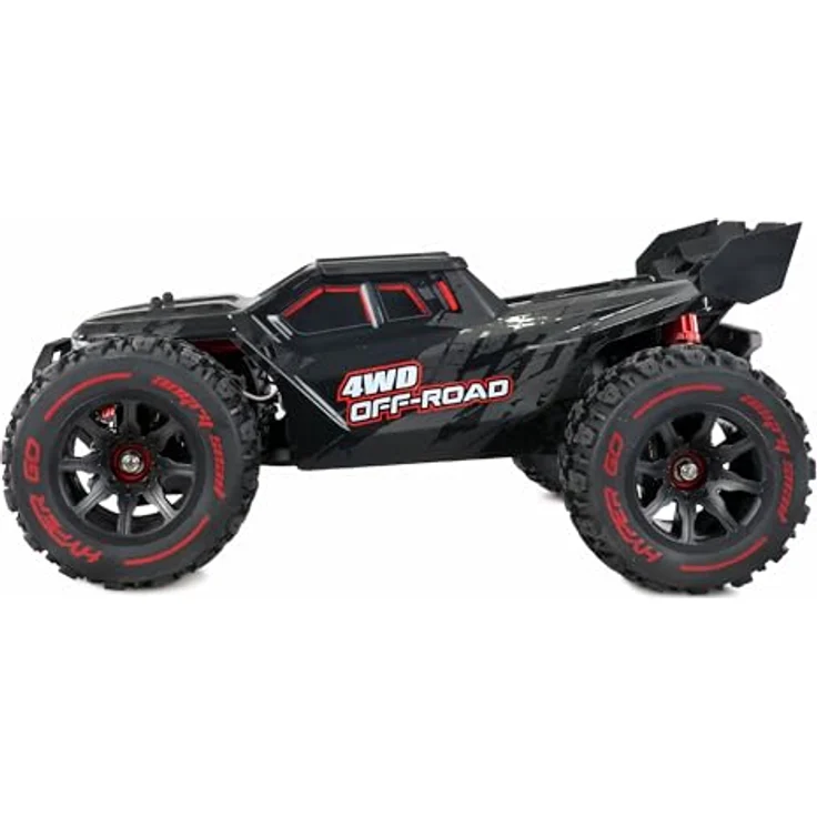 Amewi 22659 Hyper GO Truggy brushless 4WD 1:14 RTR schwarz inkl. inkl. Wheelie-Bar, Ersatzteile, Goldfarbene Karosserie – Bild 4