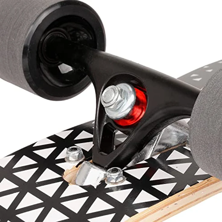 Mach1 Bambus Longboard mit Keramik Kugellager + T-Tool - Skateboard Drop Through Cruiser Komplettboard - 2853 – Bild 5