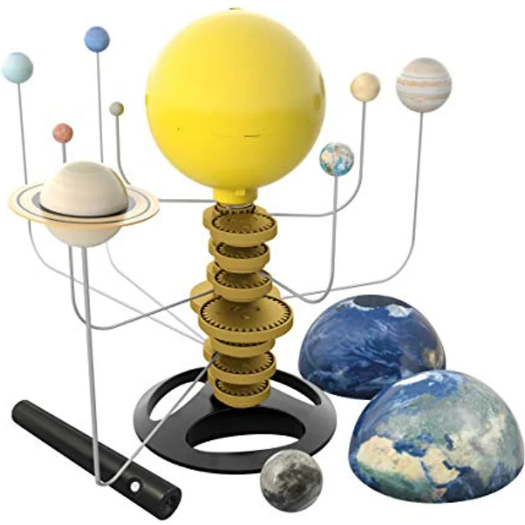 Buki Motorized Solar System, Experimentierkasten mit leuchtender Sonne und realistischem Umlauf der Planeten in 35 Minuten – Bild 4