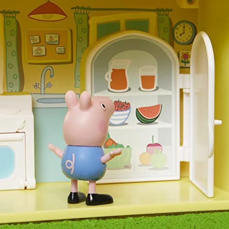 Peppa Pig Peppa’s Adventures Peppas Haus, Komboset mit Spielset, Auto mit Geräuschen, 4 Figuren und 6 Accessoires, ab 3 Jahren – Bild 10