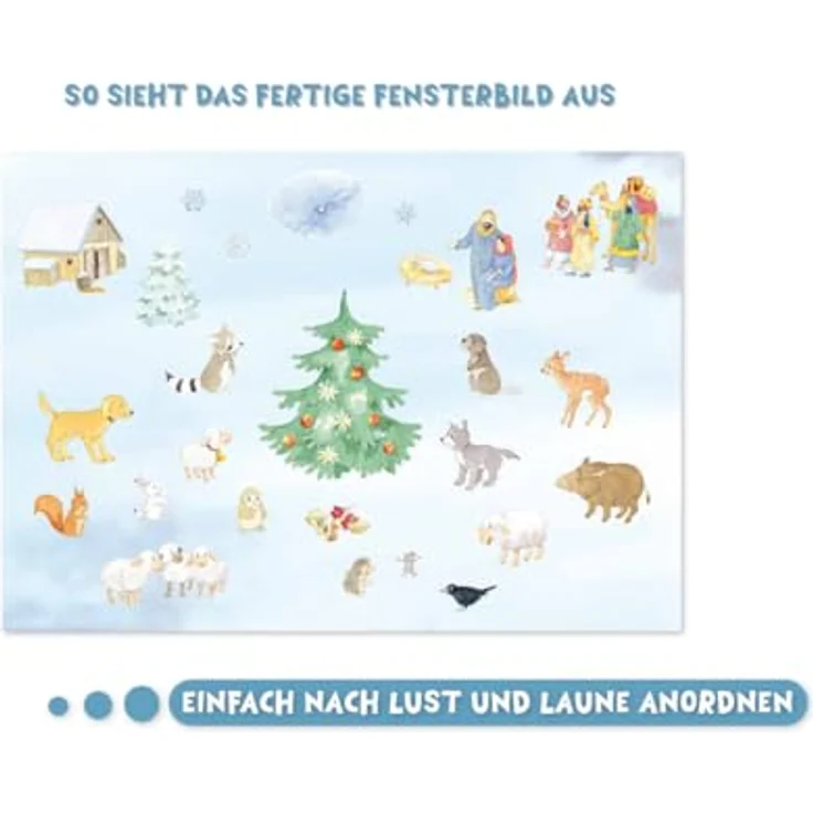 Kaufmann Rica und das Weihnachtsabenteuer, Buch-Adventskalender für Kinder ab 3 Jahren mit 24 Fensterbildern – Bild 6