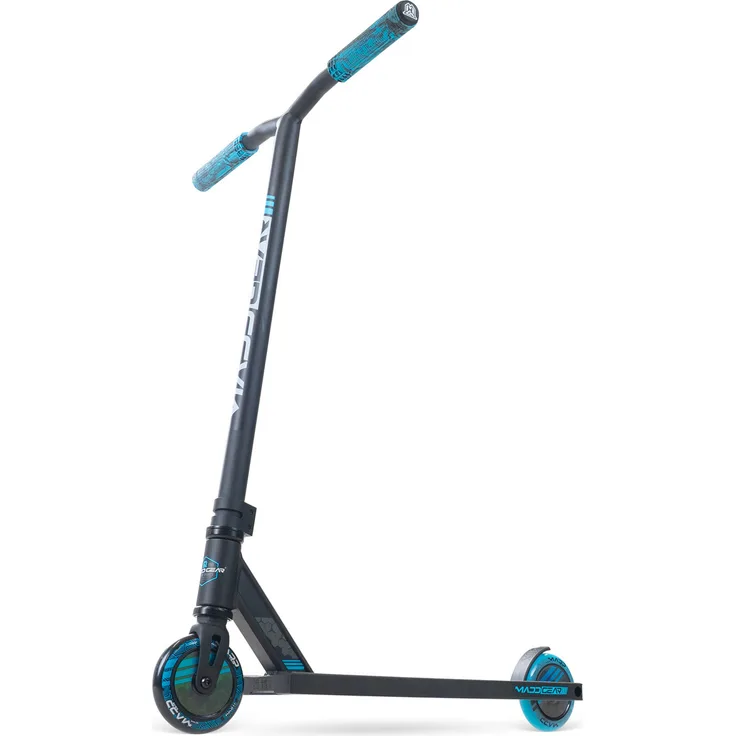Fila Skate Mg3 Zen Tretroller Schwarz-Blau, Leichtgewicht mit 100 mm Rollen und Flex Fender Bremse, für Kinder ab 8 Jahren