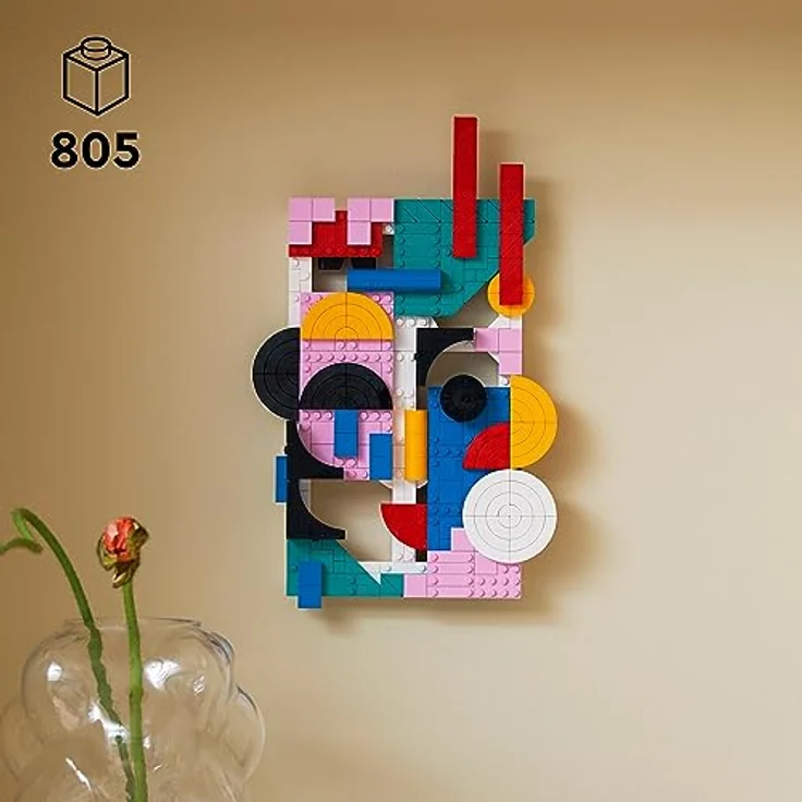 LEGO 31210 Art Moderne Kunst Set, buntes abstraktes Wandbild, Home-Deko für Wohnzimmer oder Schlafzimmer, Basteln für Erwachsene und Jugendliche, Geschenk für Frauen und Männer – Bild 2