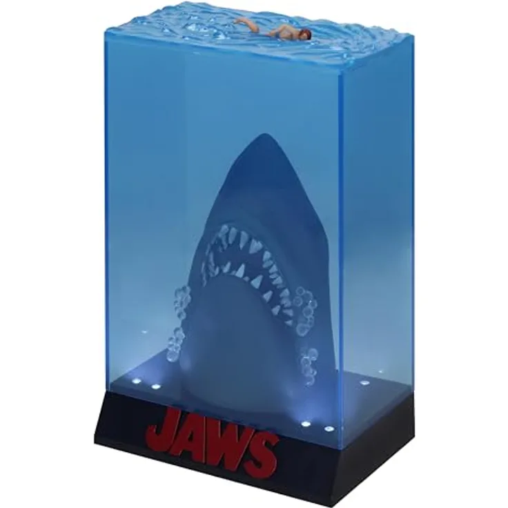 SD Toys Jaws 3D-Figur mit LED-Beleuchtung und 3D-Poster, exklusiv zum 50. Jahrestag
