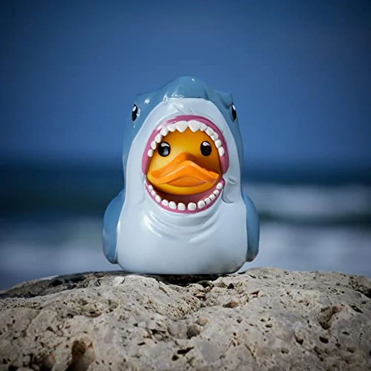 TUBBZ Box-Ausgabe Jaws Bruce der Hai Sammler-Vinyl-Gummiente Figur - Offizielles Der weiße Hai Merchandise - TV, Film & Videospiele, 9 cm (3,54 Zoll) in Display-Box, hochdetailliert – Bild 3