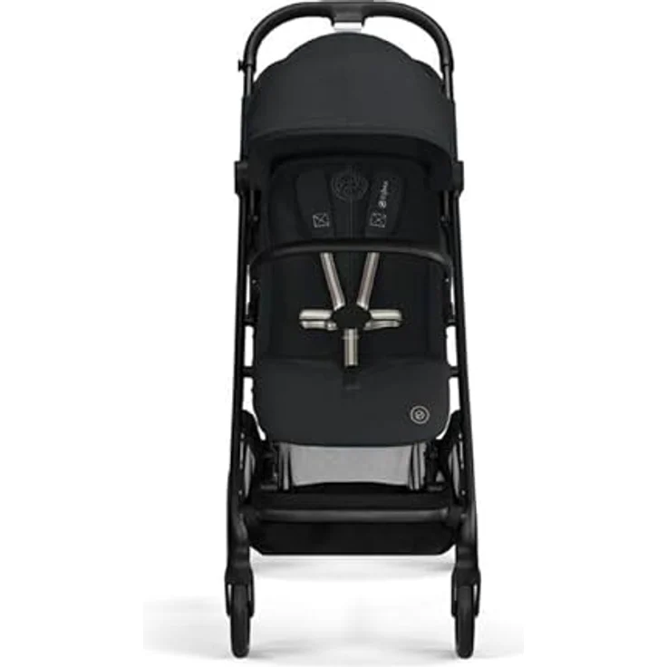 Cybex Gold Kinderwagen Beezy mit One-Pull Harness, Ab Geburt bis ca. 4 Jahre (max. 22 kg), Kompakt und ergonomisch, Magic Black (Schwarz mit schwarzem Rahmen) – Bild 2