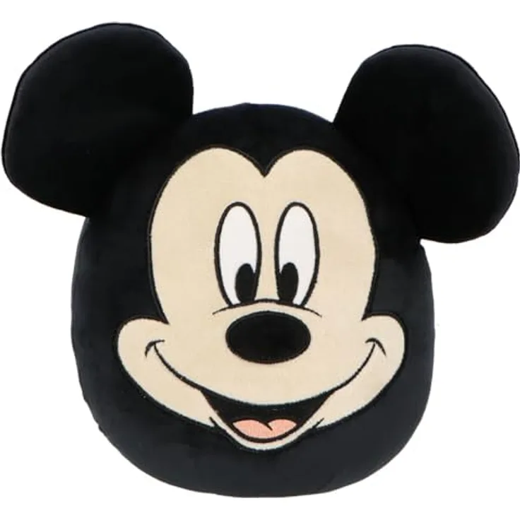 Disney Mickey Mouse Plüschtier, Schwarz, 32 cm, weich und leicht mit gestickten Details