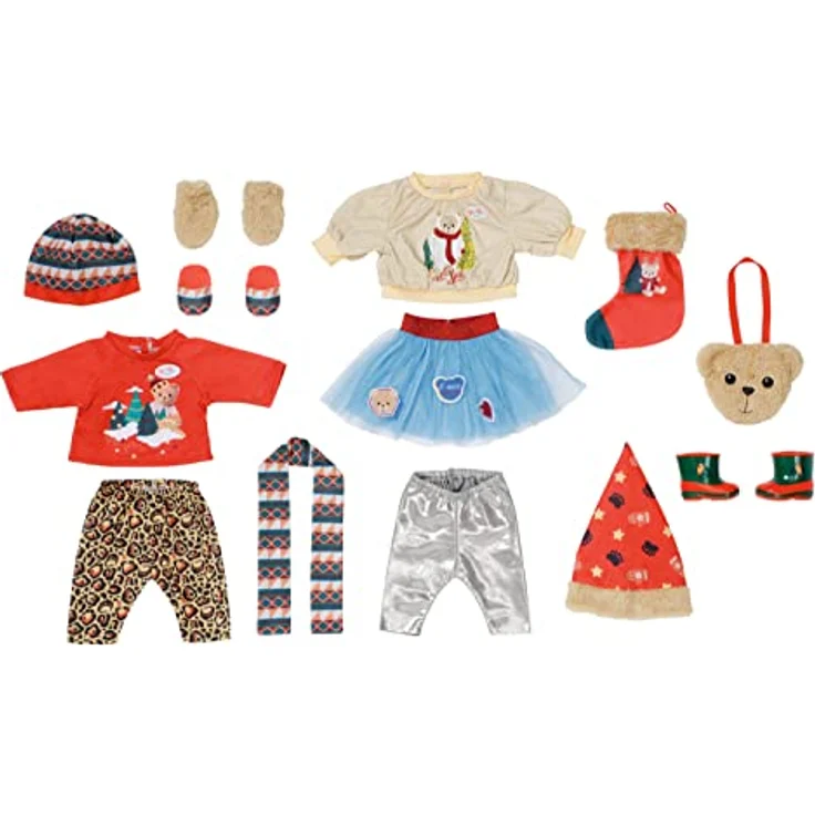 Zapf Creation 834466 BABY born Adventskalender - Puppenadventskalender für 43 cm große Puppen mit 24 Überraschungen bestehend aus Kleidungsstücken und Accessoires – Bild 2