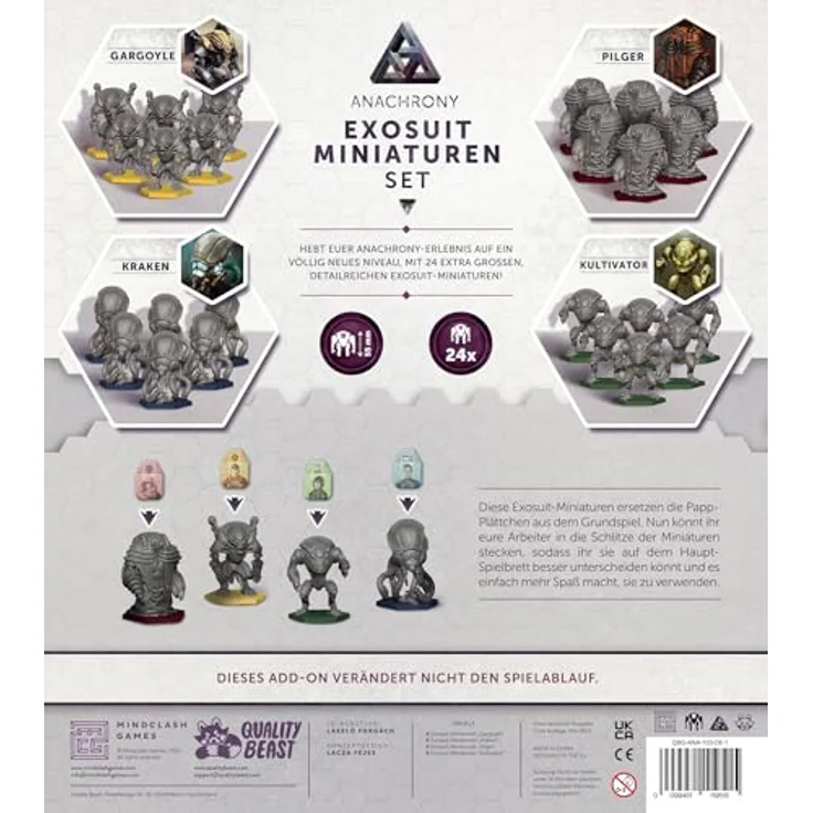 Skellig Games 0048-0019-03 Brettspiel, bunt mit 24 extra großen und detailreichen Exosuit-Miniaturen – Bild 3