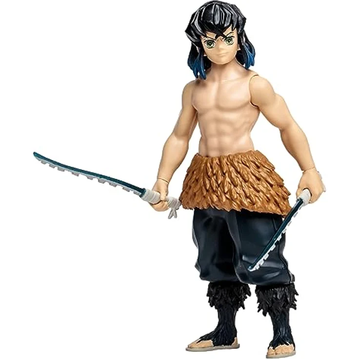 McFarlane Demon Slayer: Kimetsu no Yaiba Actionfigur Hashibira Inosuke, 13 cm, detailreich und beweglich mit Zubehör und Base – Bild 3