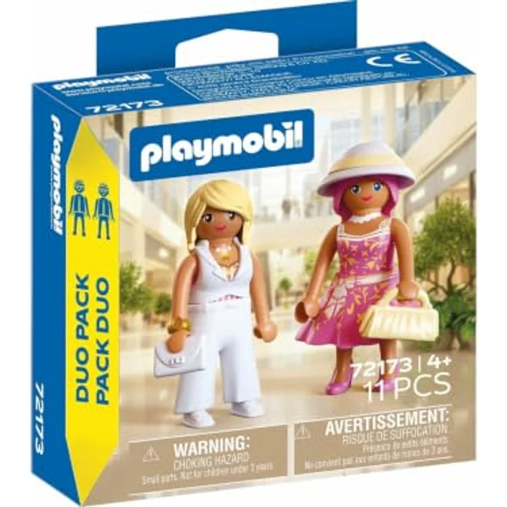 PLAYMOBIL DuoPack Einkaufsfreunde, Spielfigurenset mit 2 Damen und modischem Zubehör, bunt – Bild 1