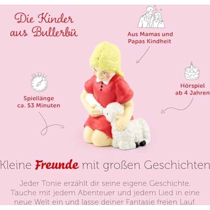 tonies Hörfiguren für Toniebox, Astrid Lindgren: Bullerbü – Immer lustig in Bullerbü, Hörbuch für Kinder ab 4 Jahren, Spielzeit ca. 53 Minuten – Bild 4