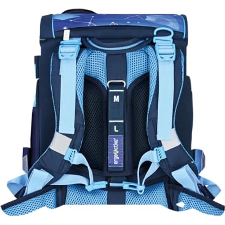 Herlitz FiloActive XL, mitwachsender Schulranzen in Cosmic Blau, ergonomisch, 21 L, inklusive Zubehörset für 1. Klasse – Bild 4
