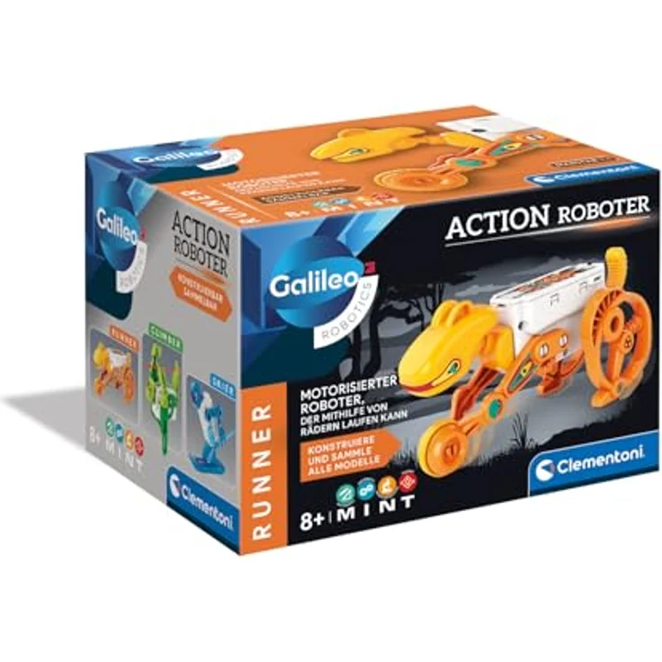 Clementoni Galileo-Robotics Laufender Roboter, Robotik-Bausatz für Kinder ab 8 Jahren mit elektronischem Modul und detaillierter Anleitung – Bild 1