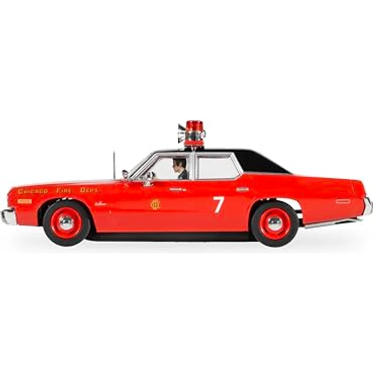 Scalextric C4408 Dodge Monaco, Slotcar im Maßstab 1:32 mit Funktionierenden Lichtern, Chicago Fire Department Design – Bild 3