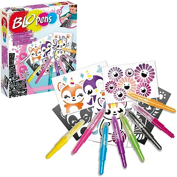 Blopens - Freizeit-Set Kawaii - Zeichnungen und Färbung - Ab 5 Jahren - Lansay – Bild 3