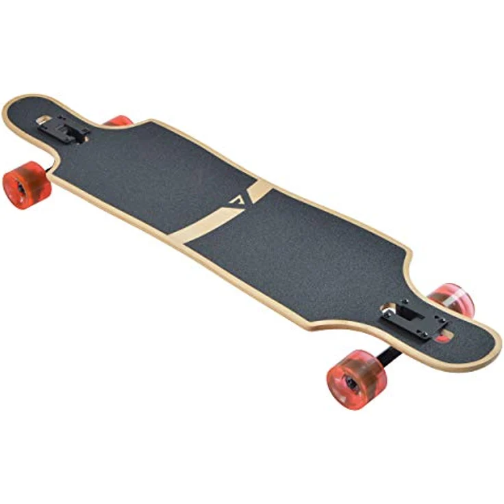 Apollo Longboard Redshift 40" LED Wheels, ABEC 9 Kugellager, Drop Through Freeride Cruiser Board - Rot – Bild 3