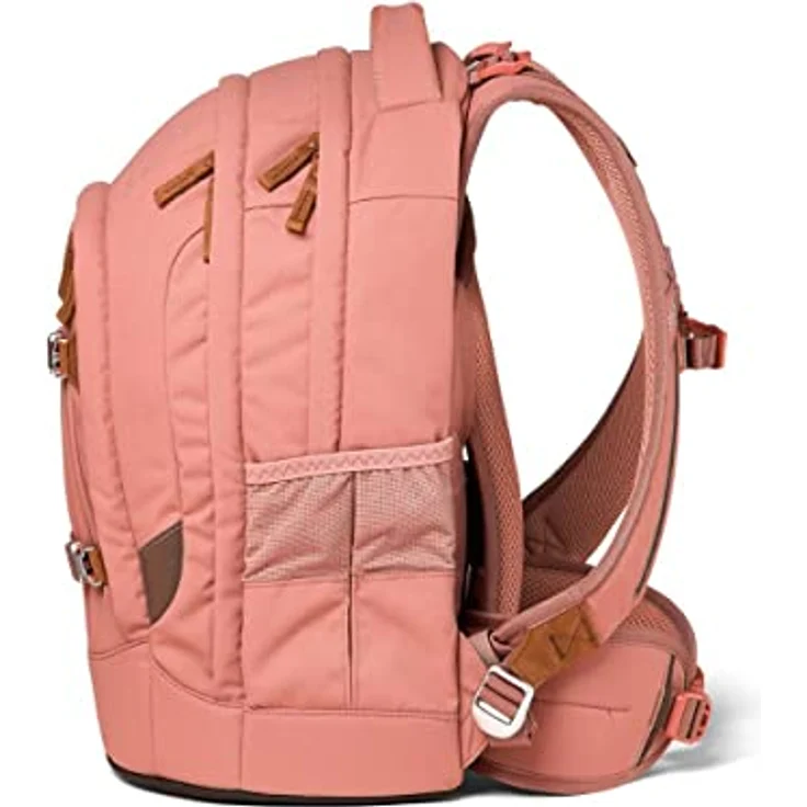 Satch Pack Schulrucksack Set 3tlg. mit Schlamperbox und Sportbeutel, Nordic Coral, 30 Liter Volumen, wasserabweisend, aus 100% recycelten PET-Flaschen – Bild 5