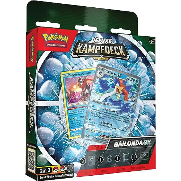 The Pokemon Company Pokémon Deluxe-Kampfdeck Bailonda-ex, strategisches Sammelkartenspiel für Anfänger und Fortgeschrittene – Bild 1