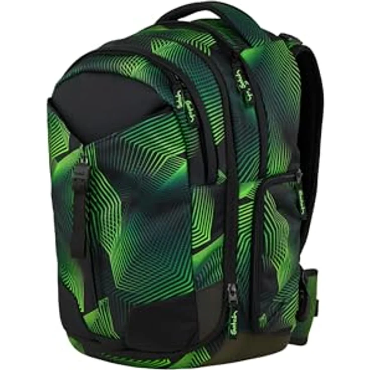 Satch Schulranzen MATCH Seismic Green, ergonomisch, 30 + 5 Liter, Kollektion 2025 – Bild 2