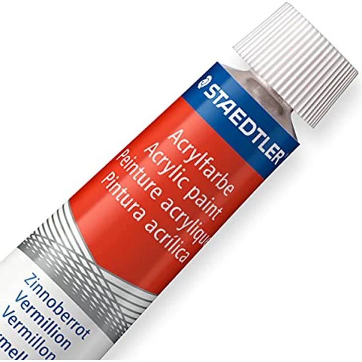 STAEDTLER 8500 C24 Acrylfarben, hochpigmentiert, weicher Farbabstrich, Künstlerqualität, Kartonetui mit 24 Farbtuben à 12 ml – Bild 3
