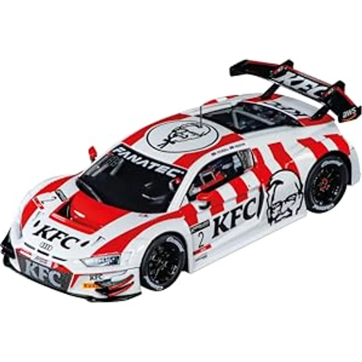 Carrera Audi R8 LMS GT3 evo II 'KFC Racing, No.2', Maßstab 1:32 mit authentischer Beleuchtung und digitaler Steuerung, geeignet für Kinder ab 8 Jahren – Bild 3
