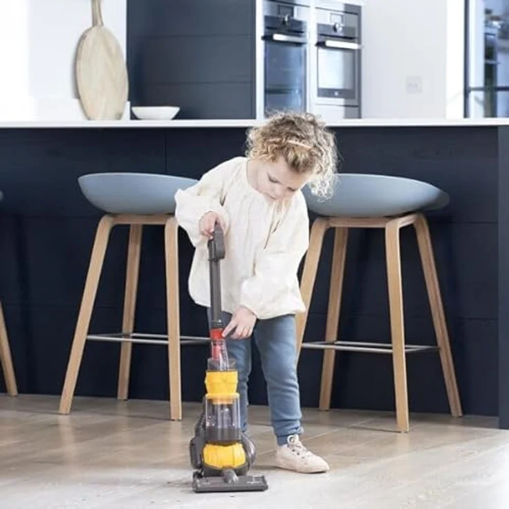 Casdon Dyson Ball Spielzeug Staubsauger, realistisches Kinderspielzeug mit funktionierender Saugkraft und abnehmbarer Schmutzschublade, geeignet ab 3 Jahren – Bild 3