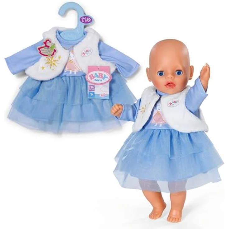 Zapf Creation BABY born Winterkleid 36 cm, Puppenkleidung für die kalte Jahreszeit – Bild 2