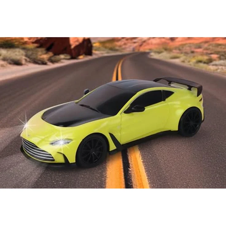 Carson 1:24 Aston Martin Vantage, ferngesteuertes Auto mit 2.4GHz Steuerung, LED-Beleuchtung, 60 Minuten Fahrzeit, 100% RTR – Bild 2