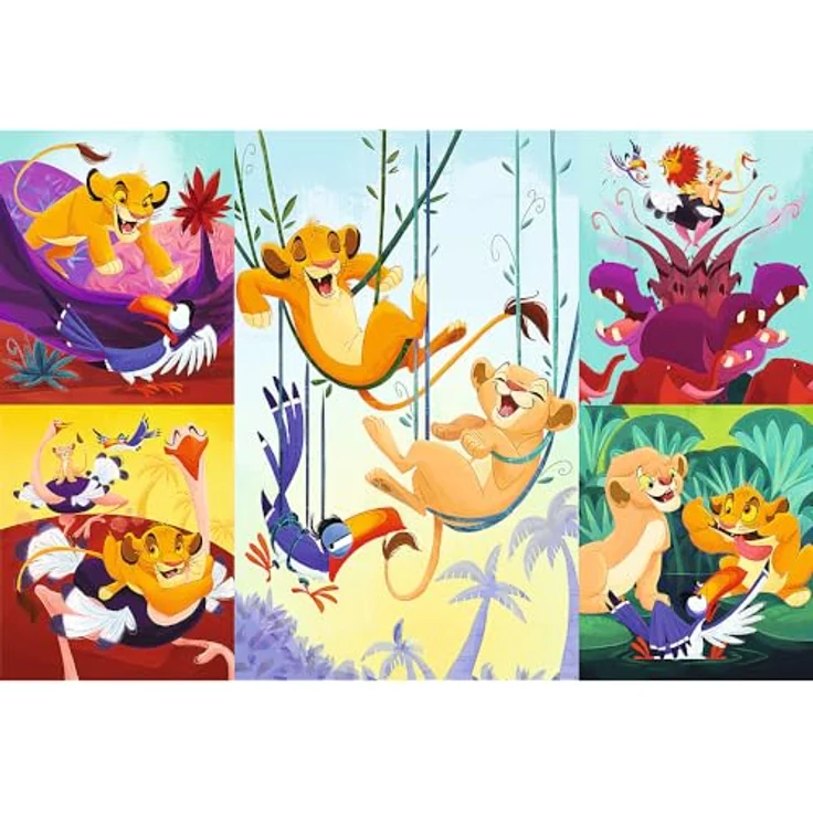 Trefl The Lion King, Puzzle mit 100 Teilen, Bunte Collage der Helden, 410 x 275 mm, für Kinder ab 5 Jahren – Bild 2